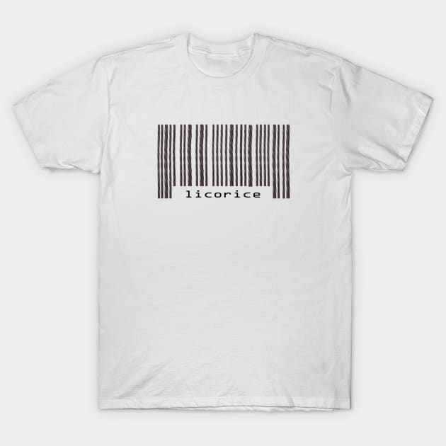 Licorice Bar Code T-Shirt by costaGraphics